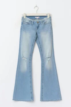 Gina Tricot 14+ x-tra ow cut off jean Blå Outlet