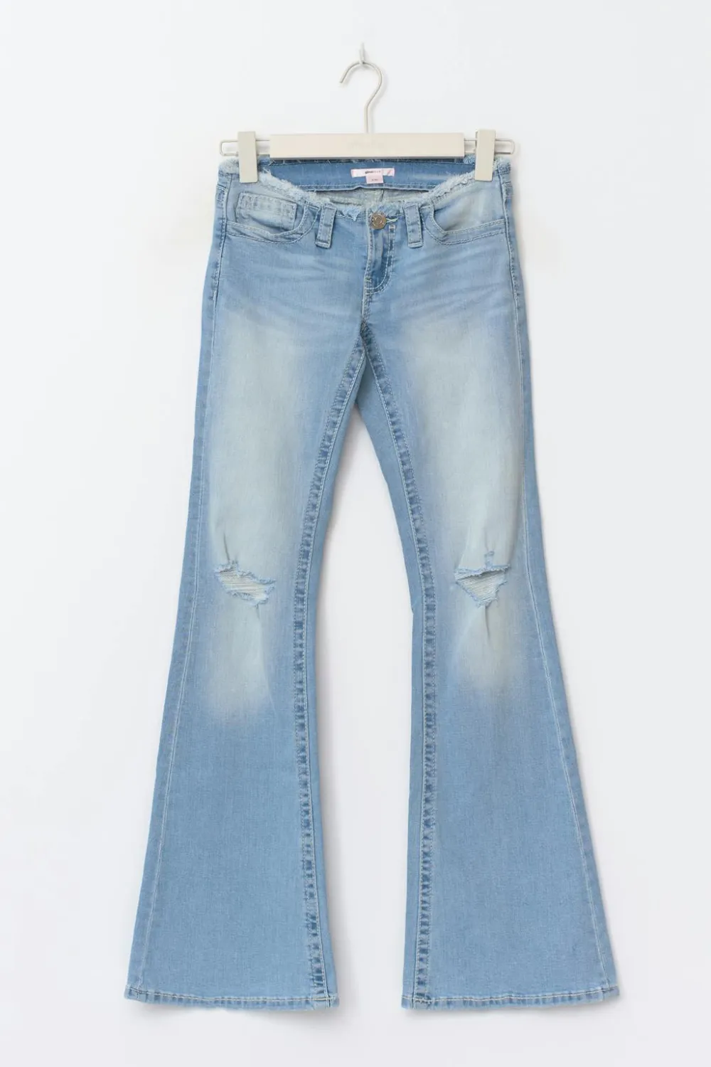 Gina Tricot 14+ x-tra ow cut off jean Blå Outlet