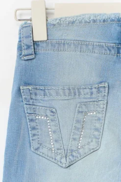 Gina Tricot 14+ x-tra ow cut off jean Blå Outlet