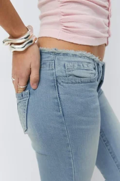 Gina Tricot 14+ xtra ow cutoff jean ta Blå Clearance