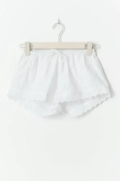 Gina Tricot Y anglaise shorts Hvit Hot