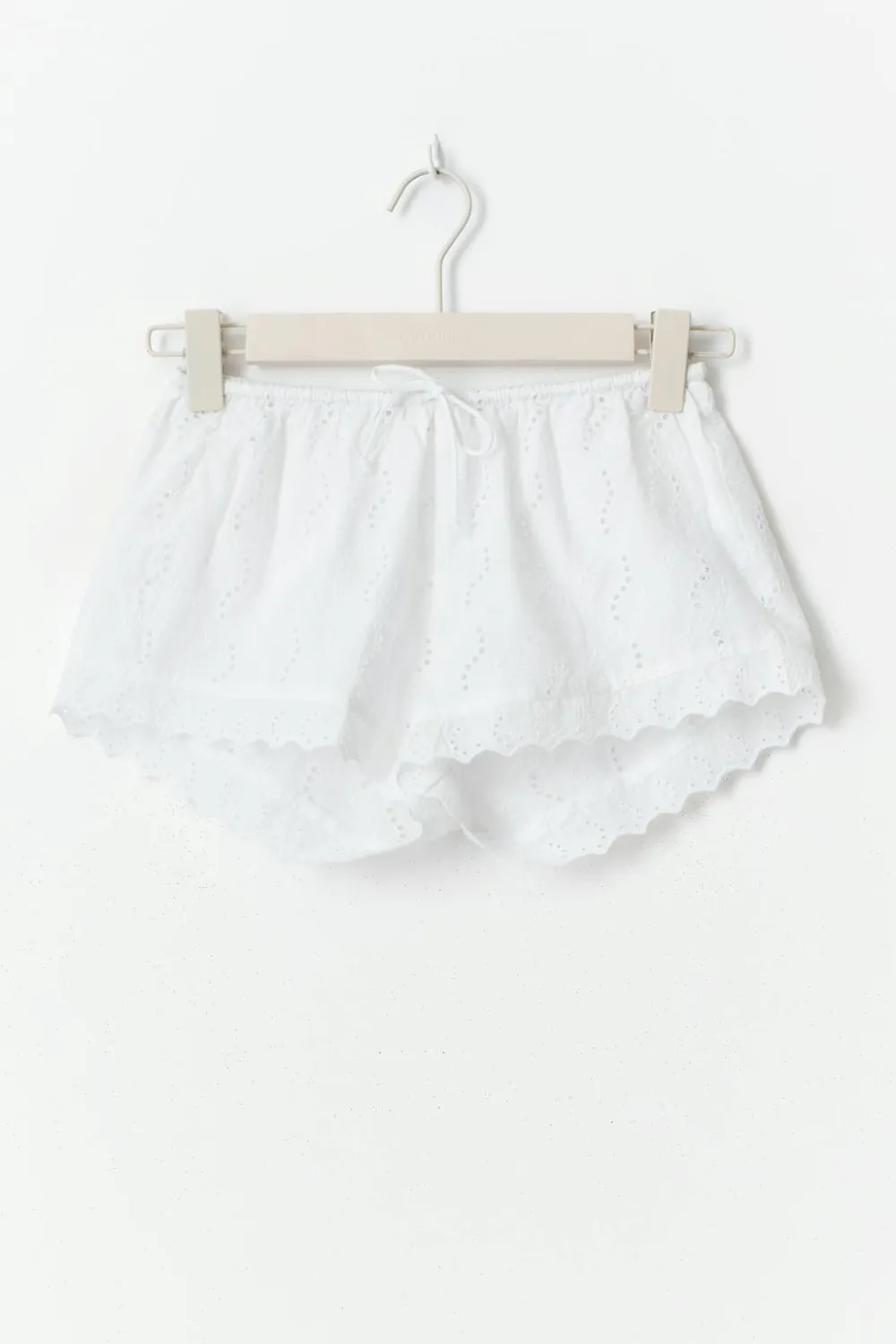 Gina Tricot Y anglaise shorts Hvit Hot