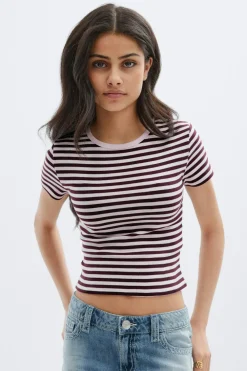 Gina Tricot Y baby tee Rosa Sale