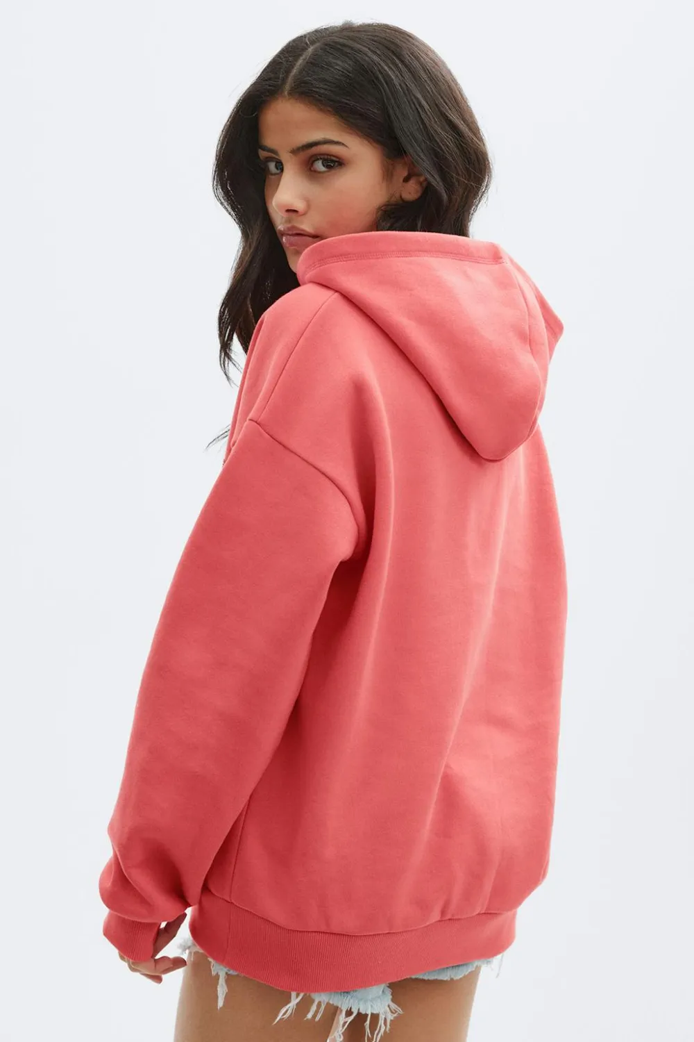 Gina Tricot Y basic hood Rosa Online