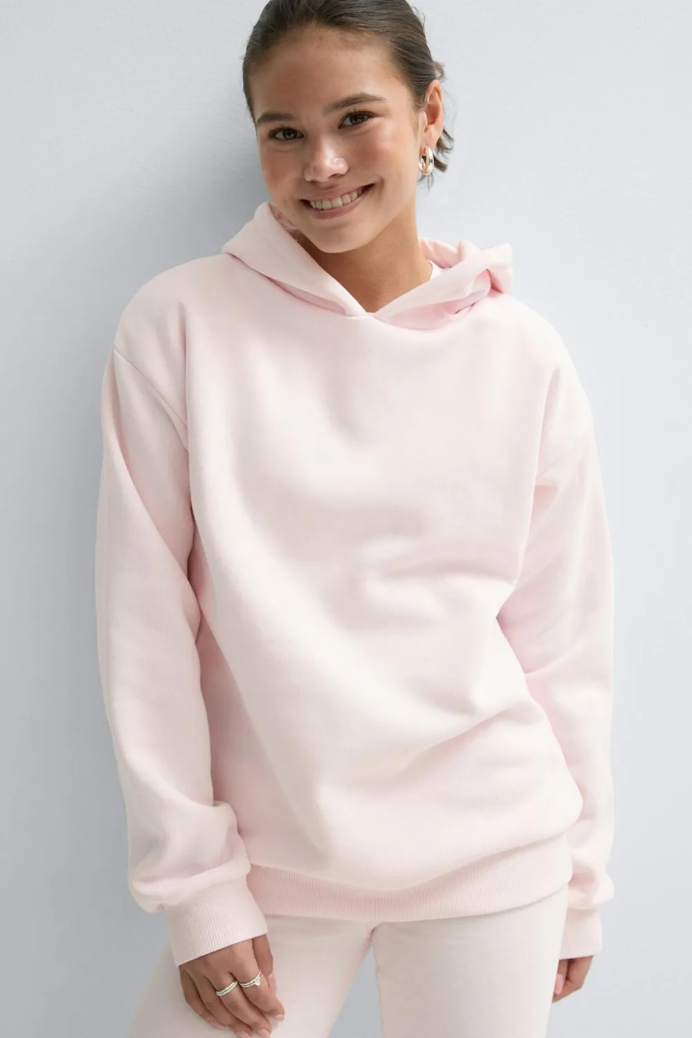 Gina Tricot Y basic hood Rosa Clearance