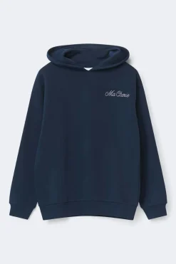Gina Tricot Y basic hood Blå Online