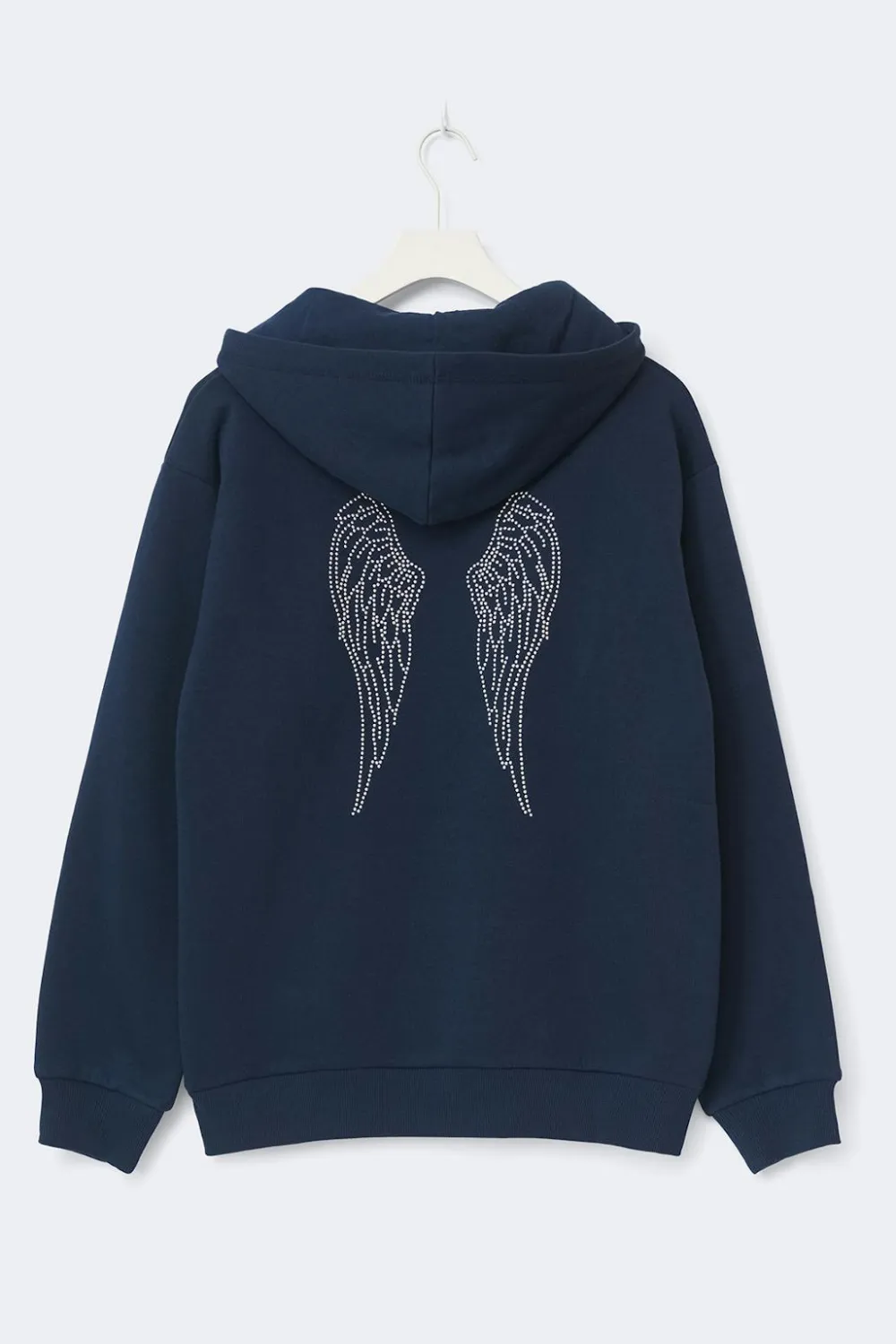 Gina Tricot Y basic hood Blå Online