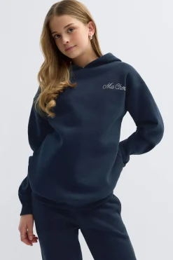 Gina Tricot Y basic hood Blå Online