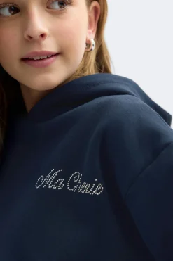 Gina Tricot Y basic hood Blå Online
