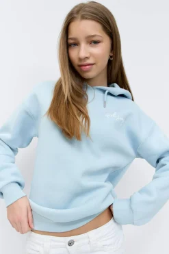 Gina Tricot Y basic hood Blå Discount