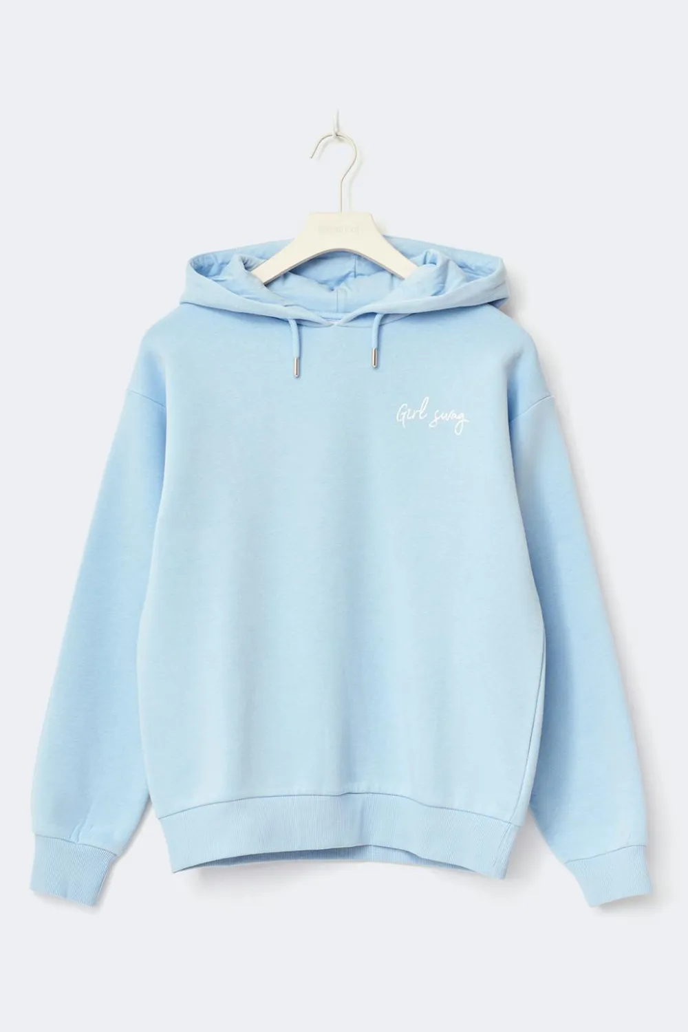 Gina Tricot Y basic hood Blå Discount