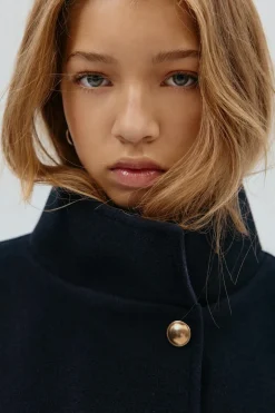 Gina Tricot Y belted cape Blå Hot
