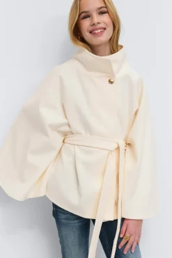 Gina Tricot Y belted cape Hvit Outlet