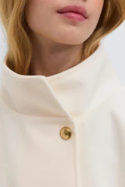 Gina Tricot Y belted cape Hvit Outlet