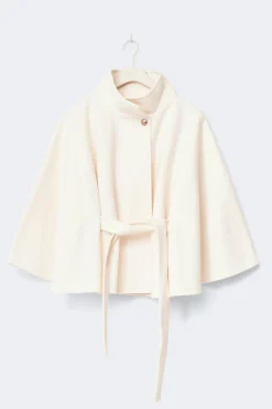Gina Tricot Y belted cape Hvit Outlet