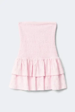 Gina Tricot Y broderie anglais dress Rosa Outlet