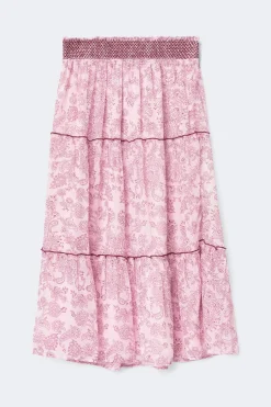 Gina Tricot Y chiffon maxi skirt Rosa New
