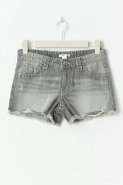 Gina Tricot Y chunky embroidery shorts |Grå Outlet