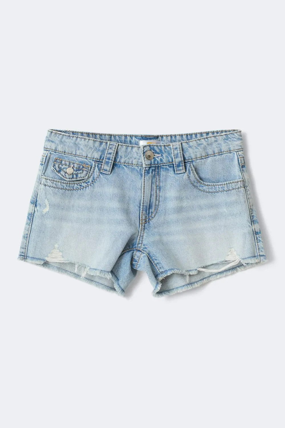 Gina Tricot Y chunky embroidery shorts |Blå