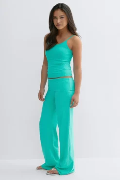Gina Tricot Y coral baggy yoga pants Blå Online