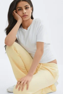 Gina Tricot Y de-lowlow sweatpants Gul Sale