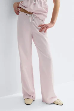 Gina Tricot Y detail trousers Rosa Discount