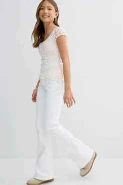 Gina Tricot Y dixie low flare jeans Hvit Sale