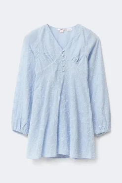 Gina Tricot Y embroidery dress Grå Sale