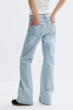 Gina Tricot Y for real low loose jeans Blå Best