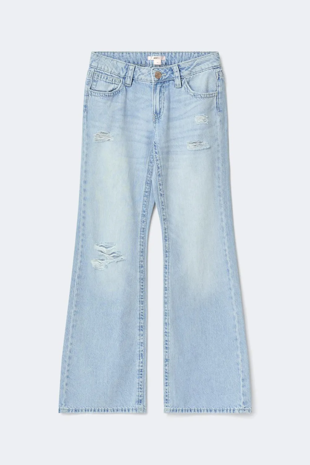 Gina Tricot Y for real low loose jeans Blå Best