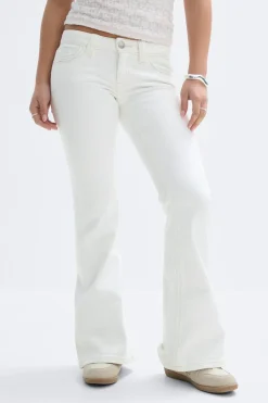 Gina Tricot Y for real low tall jeans Hvit Online