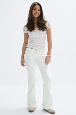Gina Tricot Y for real low waist jeans Hvit Best