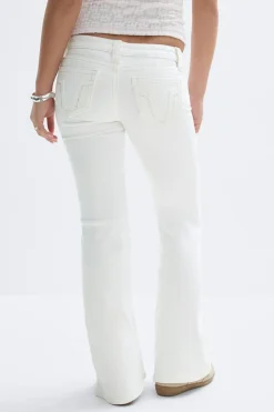 Gina Tricot Y for real low waist jeans Hvit Best