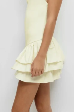 Gina Tricot Y frill dress Gul Discount