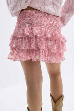 Gina Tricot Y frill skirt Rosa Best