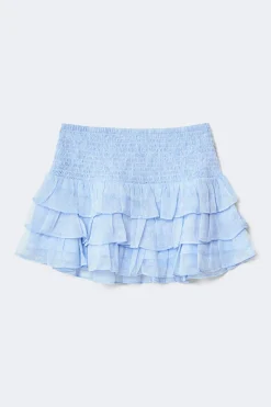 Gina Tricot Y frill skirt Blå Online