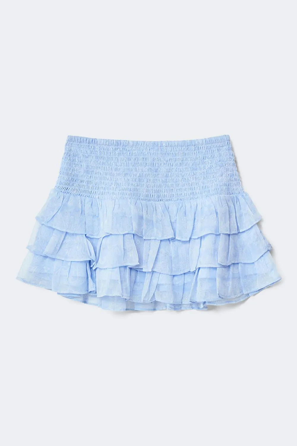 Gina Tricot Y frill skirt Blå Online