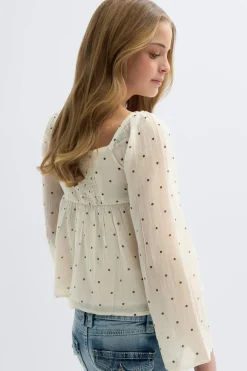 Gina Tricot Y heart shape blouse Beige Best