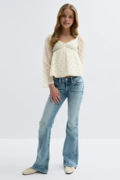 Gina Tricot Y heart shape blouse Beige Best