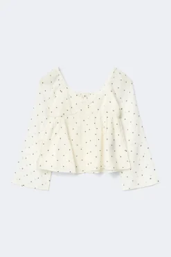 Gina Tricot Y heart shape blouse Beige Best
