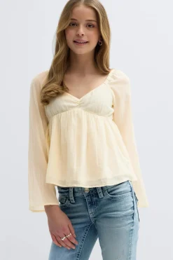 Gina Tricot Y heart shape blouse Gul Best