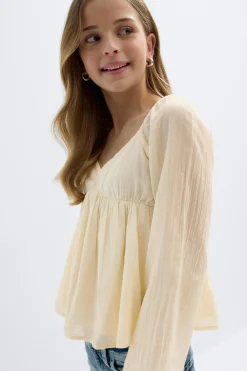 Gina Tricot Y heart shape blouse Gul Best