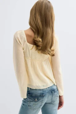 Gina Tricot Y heart shape blouse Gul Best