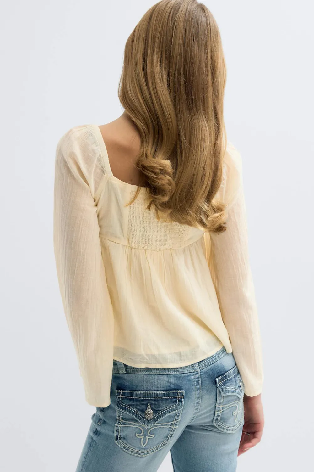 Gina Tricot Y heart shape blouse Gul Best