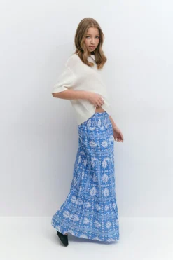 Gina Tricot Y iconic boho maxi skirt Blå New