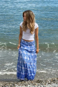 Gina Tricot Y iconic boho maxi skirt Blå New