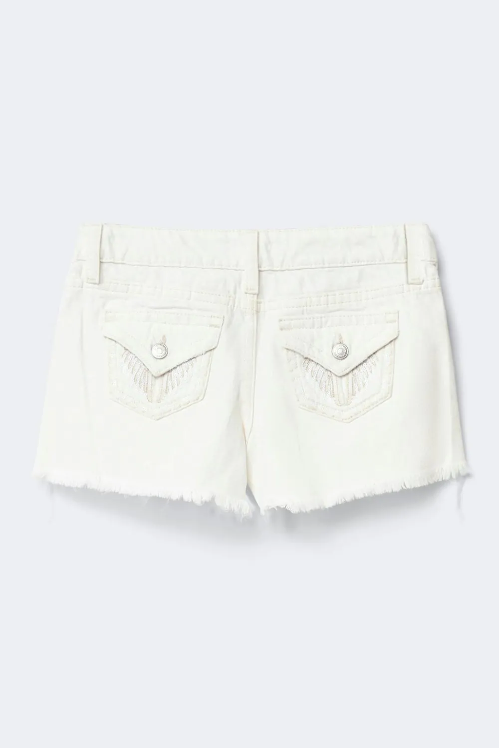 Gina Tricot Y jeanique low denim shorts |Hvit Clearance