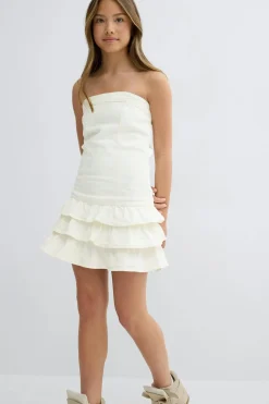 Gina Tricot Y jeanqueen smock dress Hvit Discount