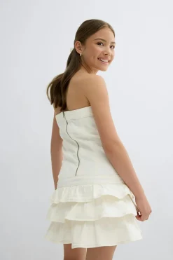Gina Tricot Y jeanqueen smock dress Hvit Discount