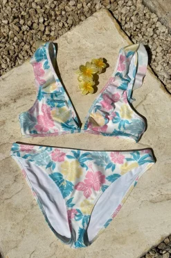 Gina Tricot Y kiana frill bikini set Blå Hot